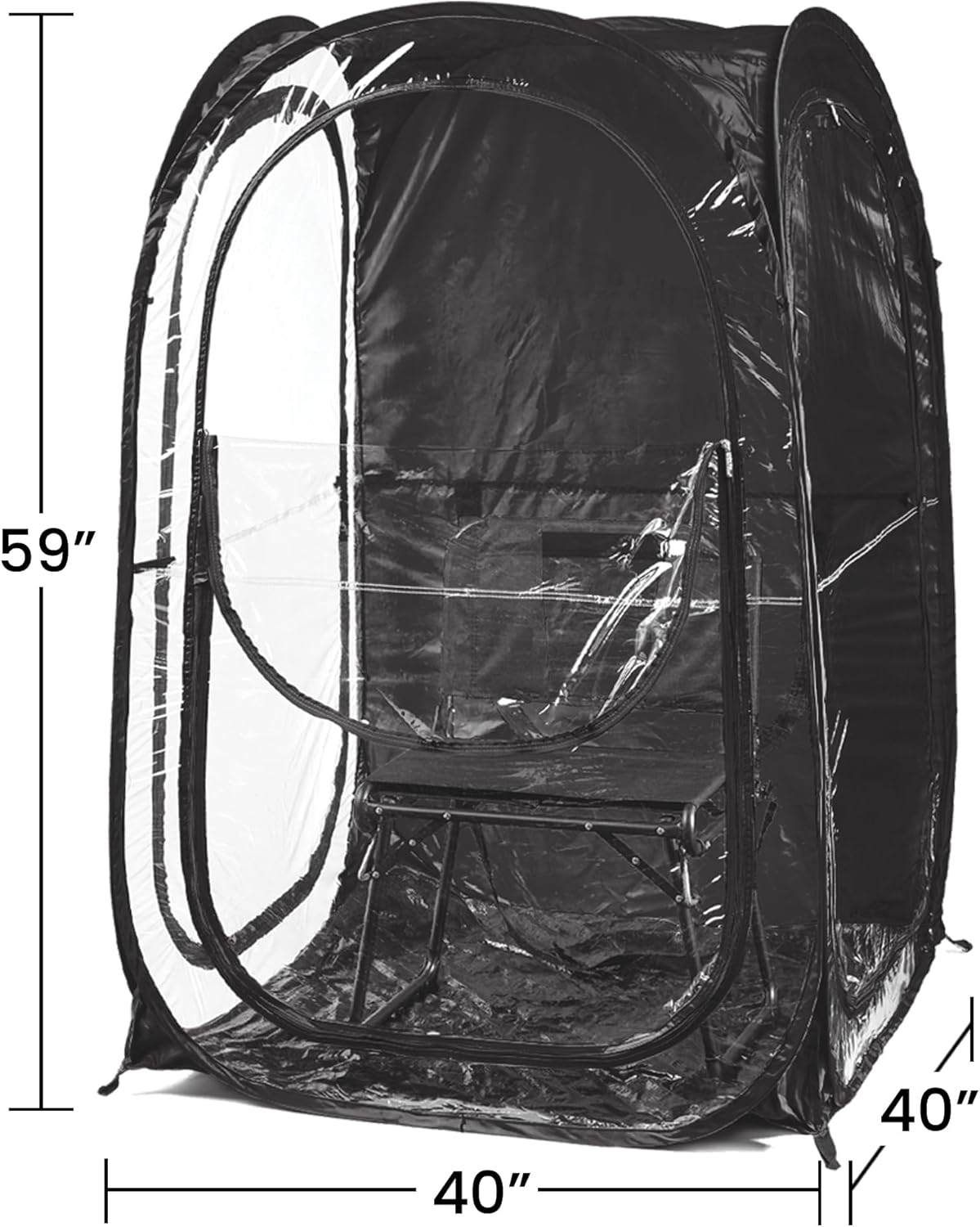 WeatherPod® The Original Shark Tank MyPod™ 1-2 Person Pop-Up Pod - Stay Warm, Dry, and Out of The Sun - Weather Pod for Sports, Rain, or Wind